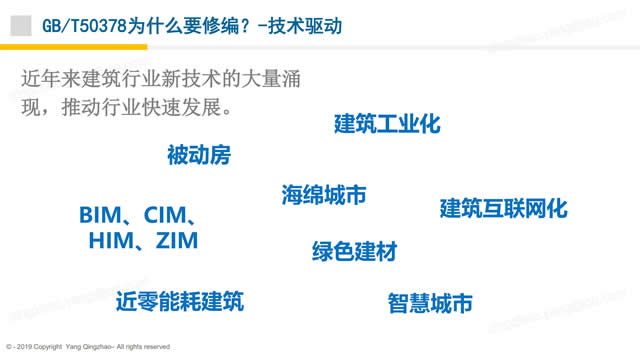 【PPT】《綠色建筑評價標準》GB/T_50378_2019的關(guān)鍵變化-第一講