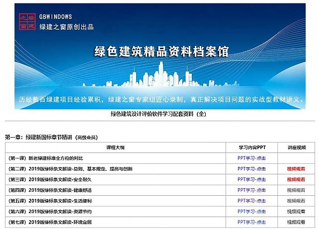 “綠建新國標項目與條文培訓(xùn)網(wǎng)絡(luò)課程”隆重上線