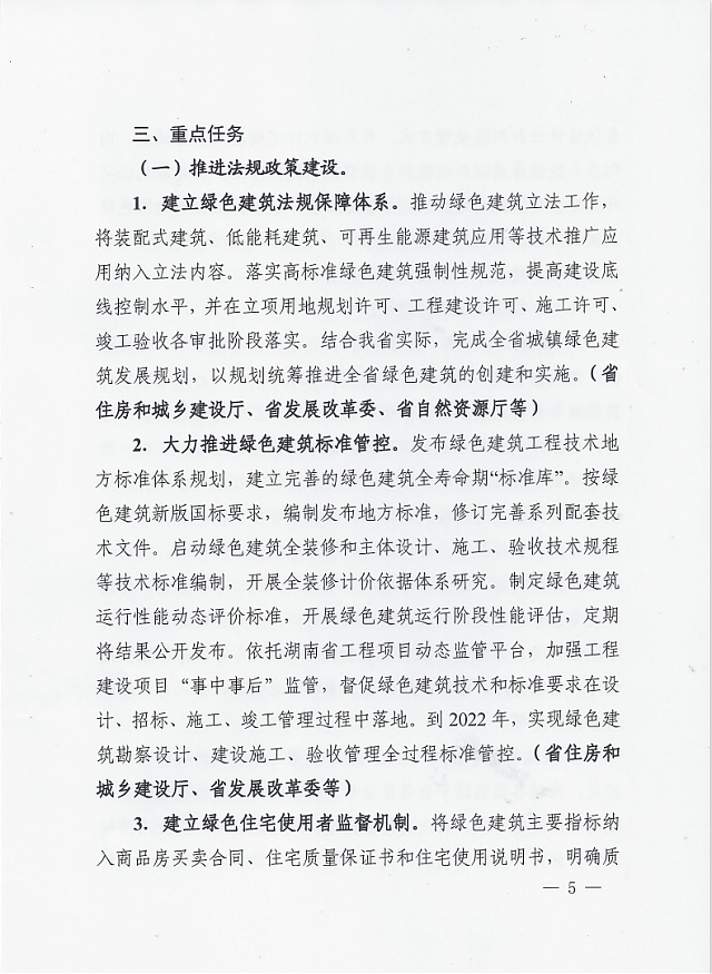 湖南省住房和城鄉(xiāng)建設廳等12部門關于印發(fā)湖南省綠色建筑創(chuàng)建行動實施方案的通知